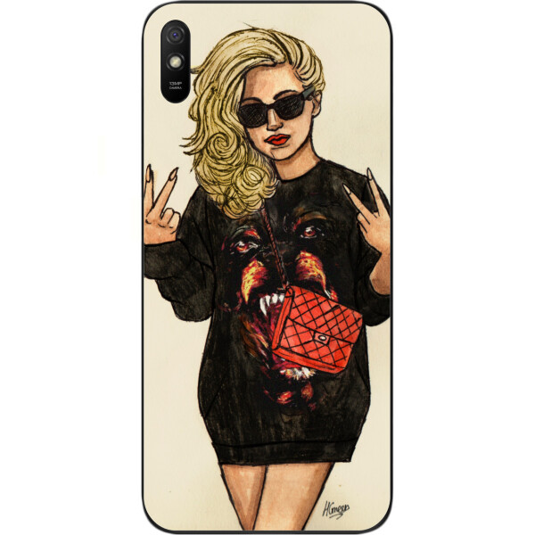 

Оригинальный чехол Amstel для Xiaomi Redmi 9A с картинкой Крутая девушка