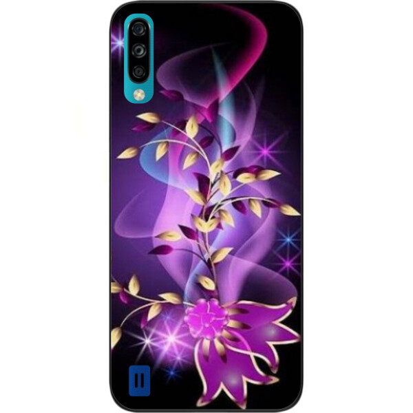 

Силиконовый чехол Amstel с картинкой для ZTE Blade A7 2020 Фиолетовые цветы