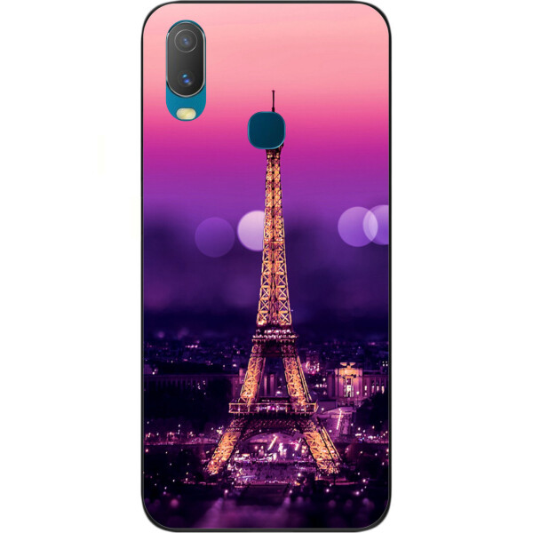 

Бампер силиконовый чехол Amstel для Vivo Y11 с картинкой Париж ночью