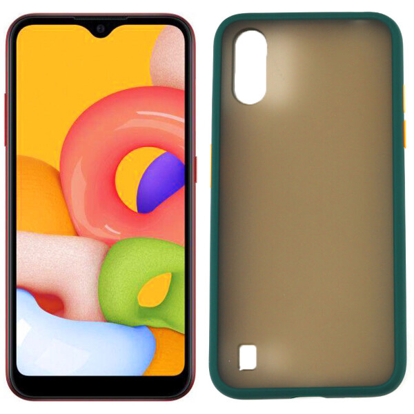 

Чехол матовый для Samsung A015 Galaxy A01 Темно-зеленый (29015)