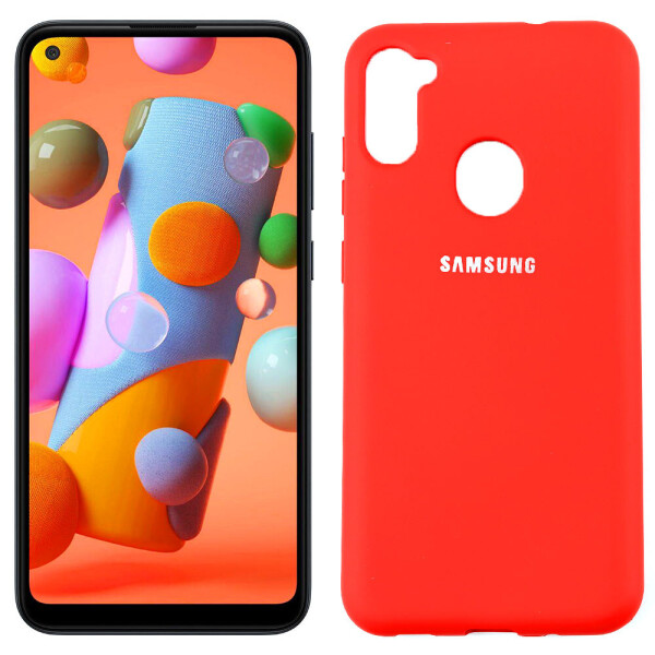 

Чехол силиконовый для Samsung A115 Galaxy A11 Красный FULL (29249)