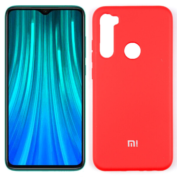 

Чехол силиконовый для Xiaomi Redmi Note 8T Красный FULL (28649)