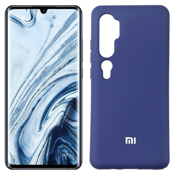 

Чехол силиконовый для Xiaomi Mi Note 10 Синий FULL (29243)