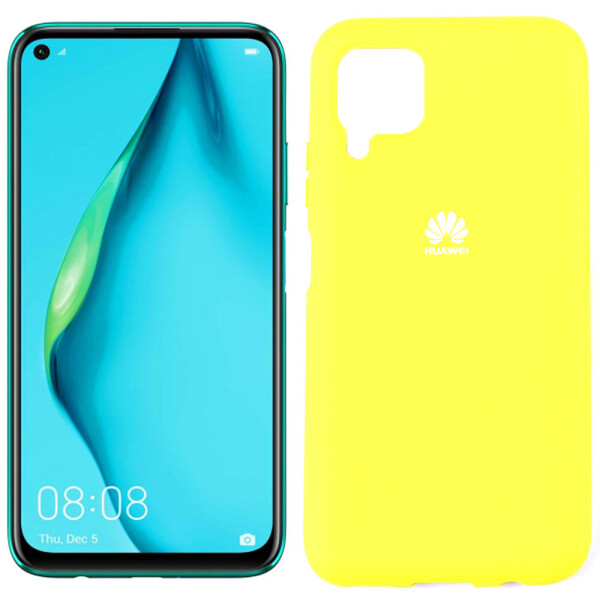 

Чехол силиконовый для Huawei P40 Lite Ярко жёлтый FULL (29226)
