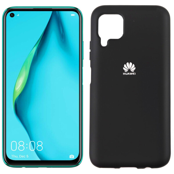 

Чехол силиконовый для Huawei P40 Lite Чёрный FULL (29227)