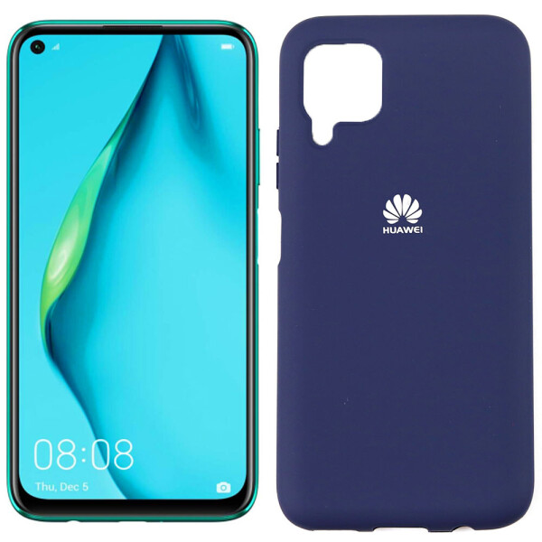 

Чехол силиконовый для Huawei P40 Lite Синий FULL (29228)