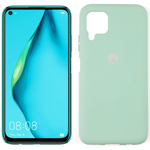 

Чехол силиконовый для Huawei P40 Lite Голубой FULL (29224)