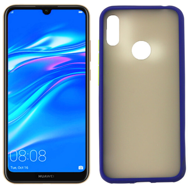 

Чехол матовый для Huawei Y7 2019 Темно-синий (29009)
