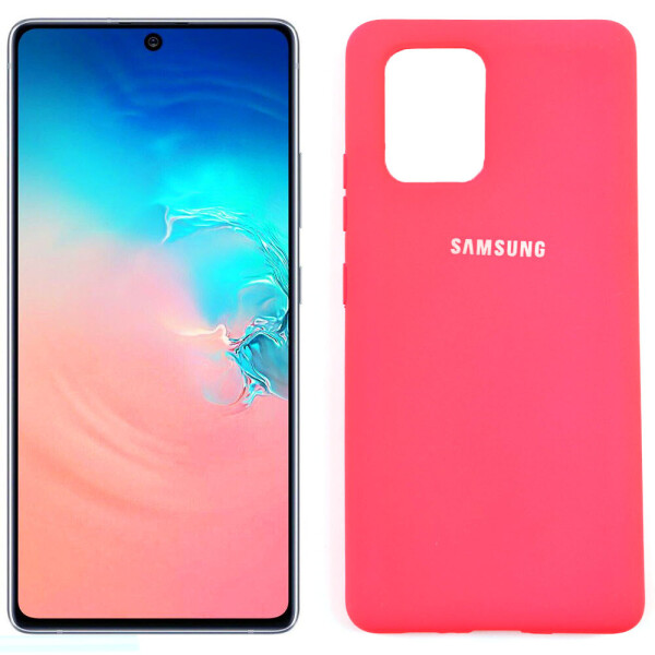 

Чехол силиконовый для Samsung G770 Galaxy S10 lite Ярко малиновый FULL (29245)