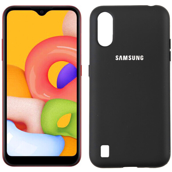 

Чехол силиконовый для Samsung A015 Galaxy A01 2020 Чёрный FULL (29234)