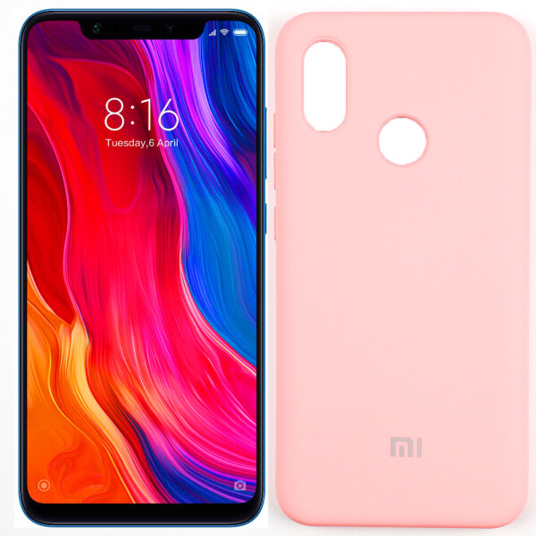 

Чехол силиконовый для Xiaomi Mi8 Розовый FULL (27847)