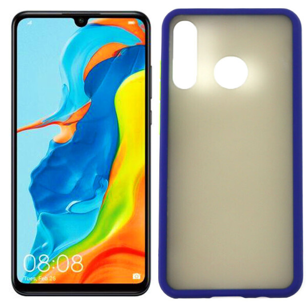 

Чехол матовый для Huawei P30 Lite Темно-синий (28998)