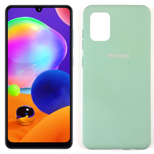

Чехол силиконовый для Samsung A315 Galaxy A31 Голубой FULL (29251)