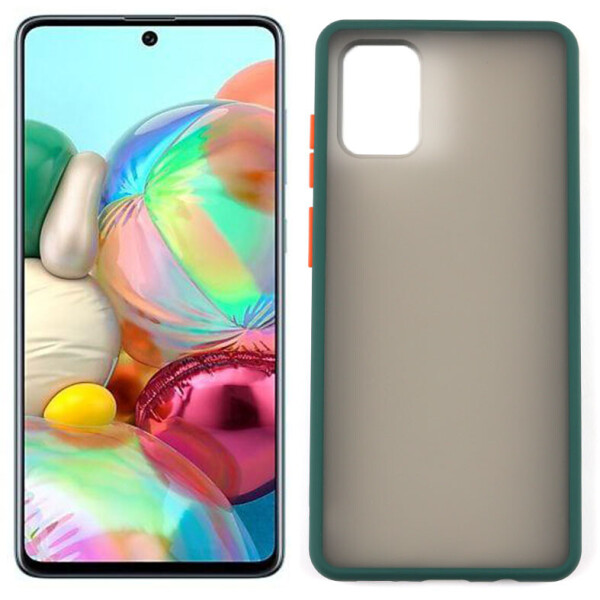 

Чехол матовый для Samsung A71 Galaxy A715 Темно-зеленый (29004)
