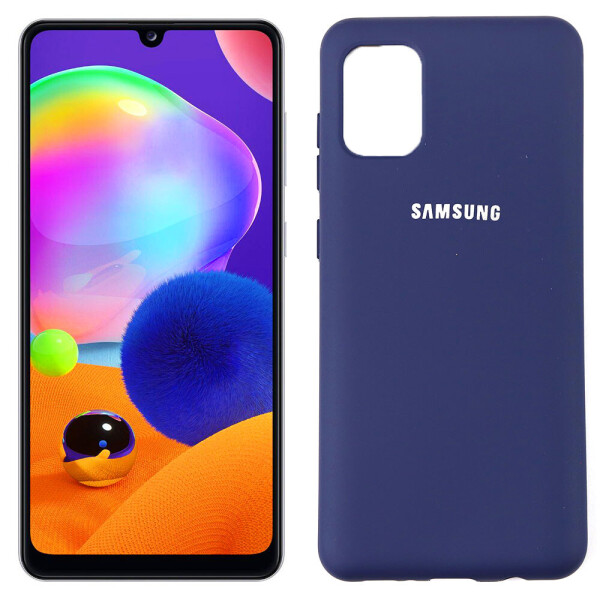 

Чехол силиконовый для Samsung A315 Galaxy A31 Синий FULL (29255)