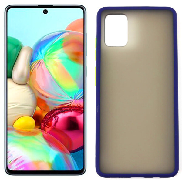 

Чехол матовый для Samsung A71 Galaxy A715 Темно-синий (29003)