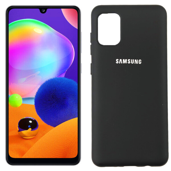 

Чехол силиконовый для Samsung A315 Galaxy A31 Черный FULL (29254)