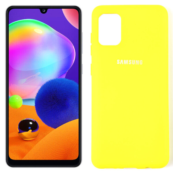 

Чехол силиконовый для Samsung A315 Galaxy A31 Ярко жёлтый FULL (29253)