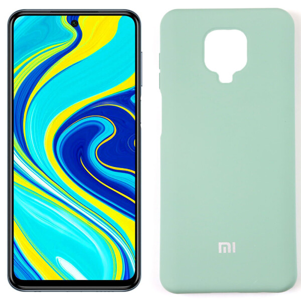 

Чехол силиконовый для Xiaomi Redmi Note 9s Голубой FULL (29236)