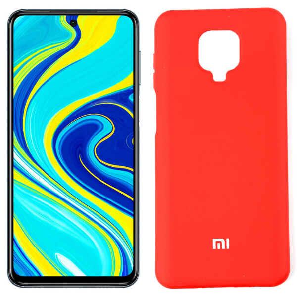

Чехол силиконовый для Xiaomi Redmi Note 9s Красный FULL (29237)