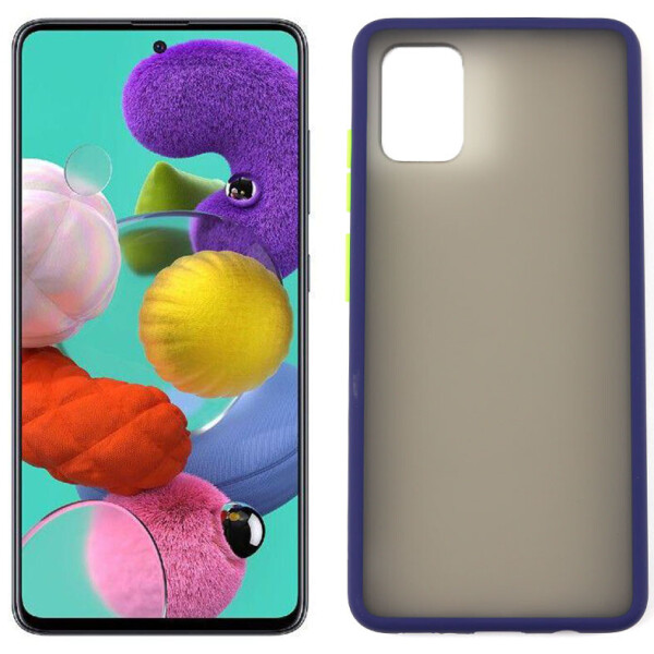 

Чехол матовый для Samsung A51 Galaxy A515 Темно синий (28994)