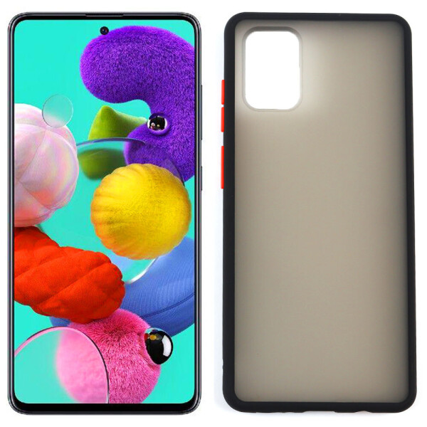 

Чехол матовый для Samsung A51 Galaxy A515 Черный (28993)