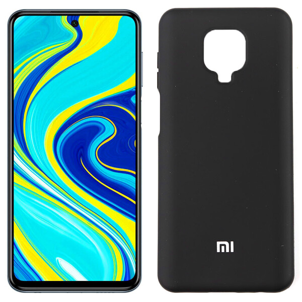 

Чехол силиконовый для Xiaomi Redmi Note 9s Чёрный FULL (29240)