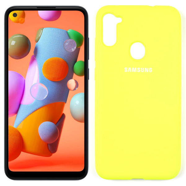 

Чехол Original Soft Case Samsung A115/M115 Galaxy A11/M11 Лимонный FULL (30027)