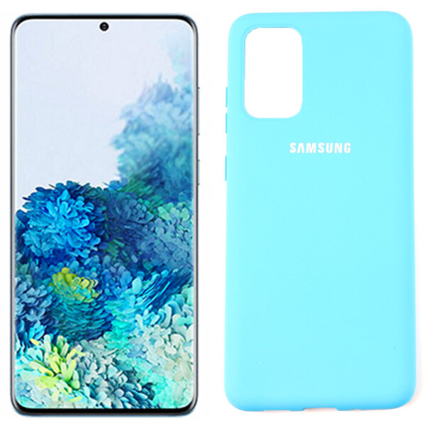 

Чехол силиконовый Samsung G985 Galaxy S20 Plus Ярко Синий FULL (29033)