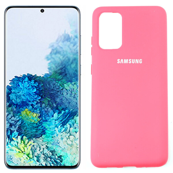 

Чехол силиконовый для Samsung G985 Galaxy S20 Plus Ярко розовый FULL (29034)