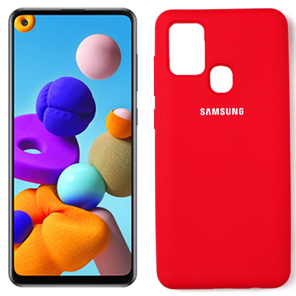 

Чехол Original Soft Case Samsung A217 Galaxy A21s Вишневый FULL (30031)
