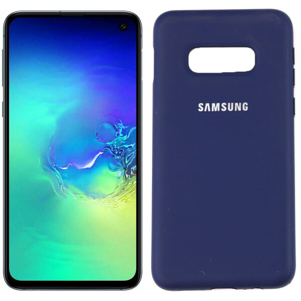 

Чехол силиконовый для Samsung G970 Galaxy S10e Синий FULL (29044)