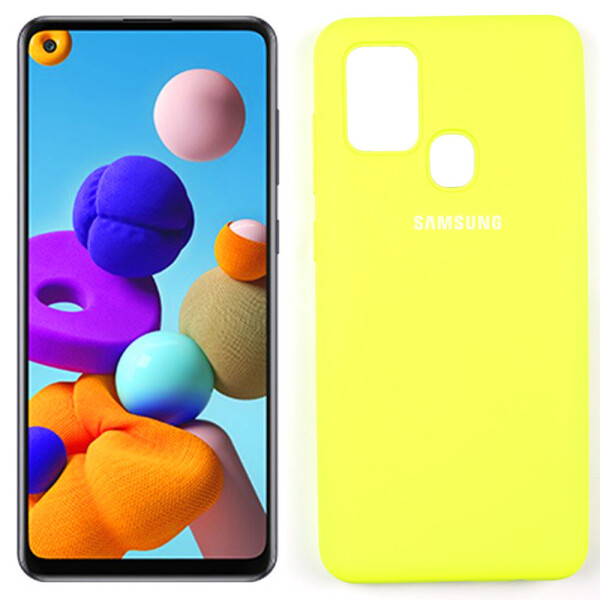 

Чехол Original Soft Case Samsung A217 Galaxy A21s Лимонный FULL (30032)