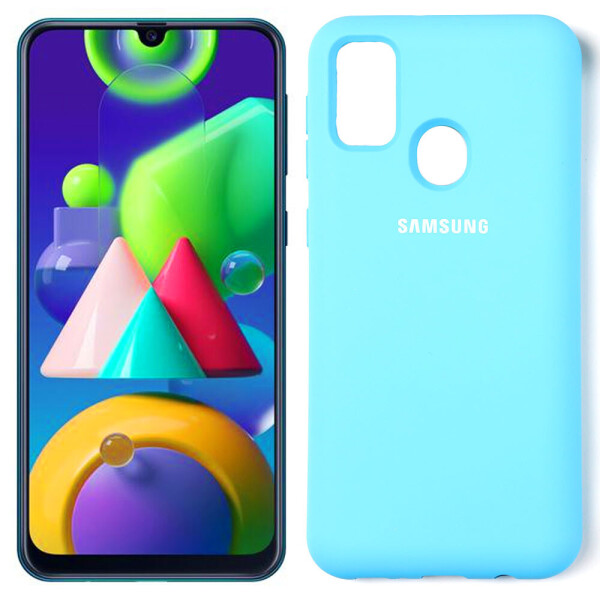 

Чехол Original Soft Case Samsung M307 Galaxy M30s/M215 Galaxy M21 Ярко синий FULL (30213)