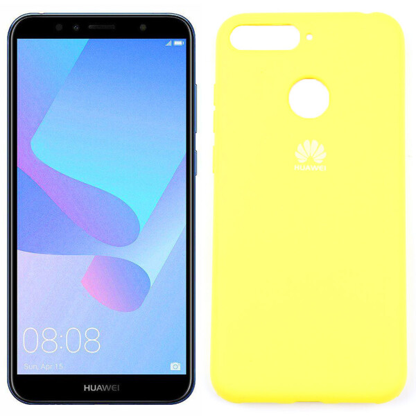 

Чехол силиконовый для Huawei Y6 2018 Ярко Желтый FULL (28084)