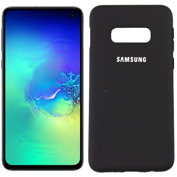

Чехол силиконовый для Samsung G970 Galaxy S10e Черный FULL (29043)