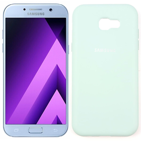 

Чехол силиконовый для Samsung A720 Galaxy A7 2017 Голубой FULL (28102)