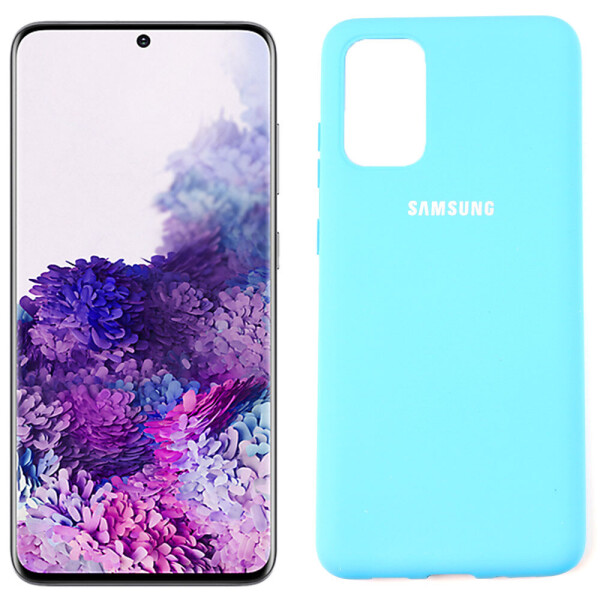 

Чехол силиконовый для Samsung G980 Galaxy S20 Ярко Синий FULL (29038)