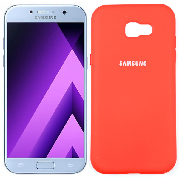 

Чехол силиконовый для Samsung A720 Galaxy A7 2017 Красный FULL (28103)