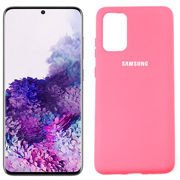 

Чехол силиконовый для Samsung G980 Galaxy S20 Ярко розовый FULL (29039)