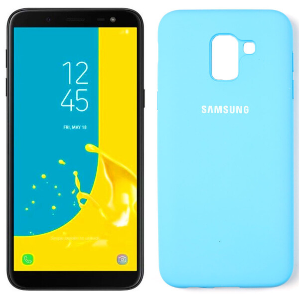 

Чехол Original Soft Case Samsung J6 2018 Ярко синий FULL (30043)