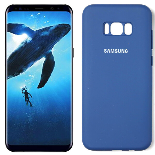 

Чехол Original Soft Case Samsung G955 Galaxy S8 Plus Темно синий FULL (30621)