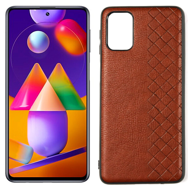 

Кожаный чехол WaveSide (PU) для Samsung M317 Galaxy M31s Dark Brown (30531)