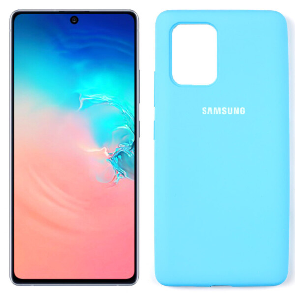 

Чехол Original Soft Case Samsung G770 Galaxy S10 lite Ярко синий FULL (30040)