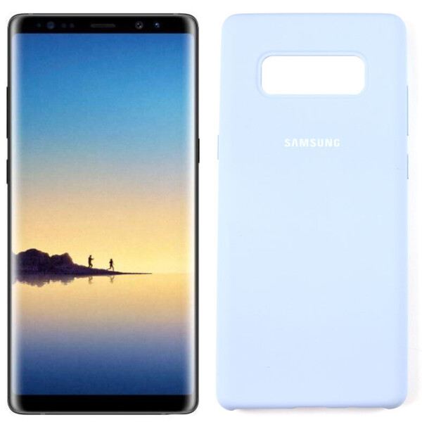 

Чехол силиконовый для Samsung Note 8 Светло Синий (28815)