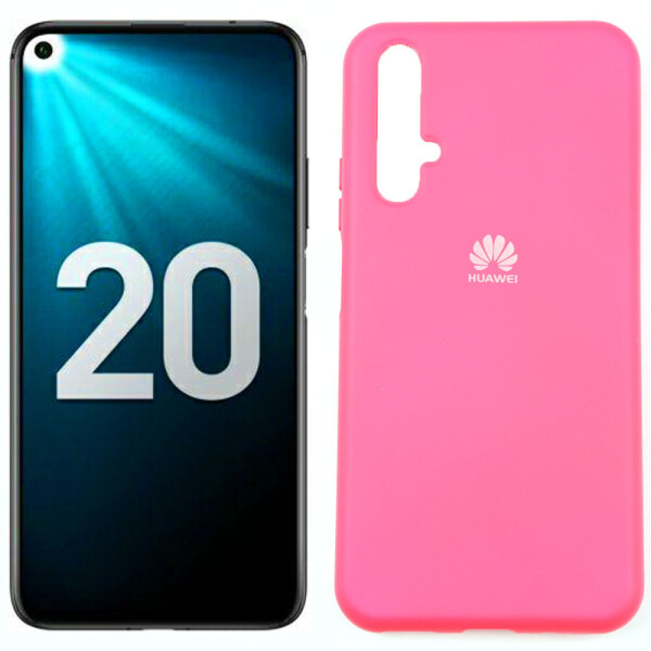 

Чехол силиконовый для Huawei Honor 20 Ярко малиновый FULL (28076)