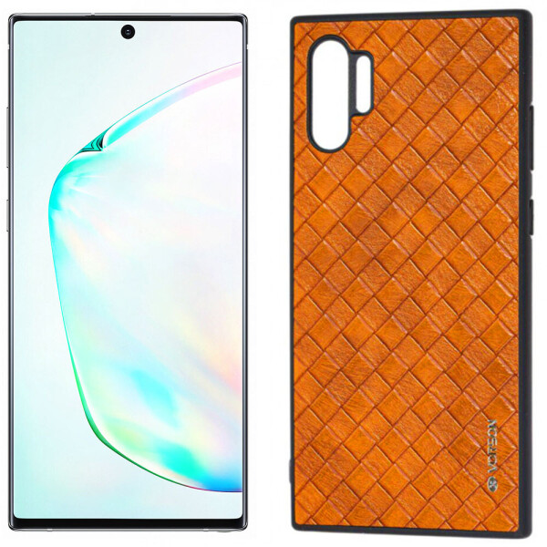 

Кожаная накладка VORSON Braided leather series для Samsung Galaxy Note 10 Plus Коричневый (29437)