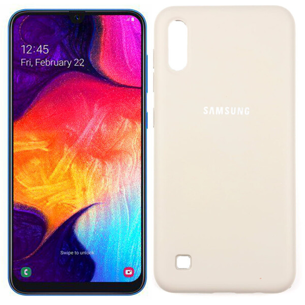 

Чехол силиконовый для Samsung A105 Galaxy A10 2019 Серый FULL (28086)