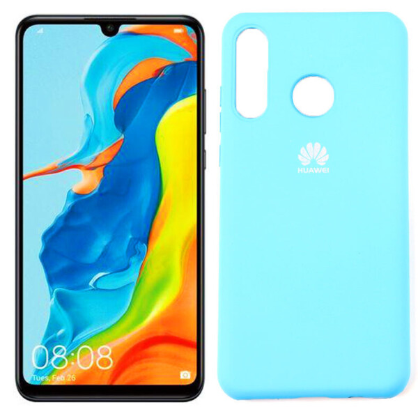 

Чехол силиконовый для Huawei P30 Lite Ярко Синий FULL (29022)