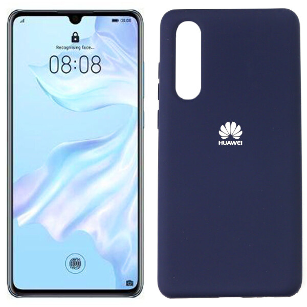 

Чехол силиконовый для Huawei P30 Синий FULL (29023)